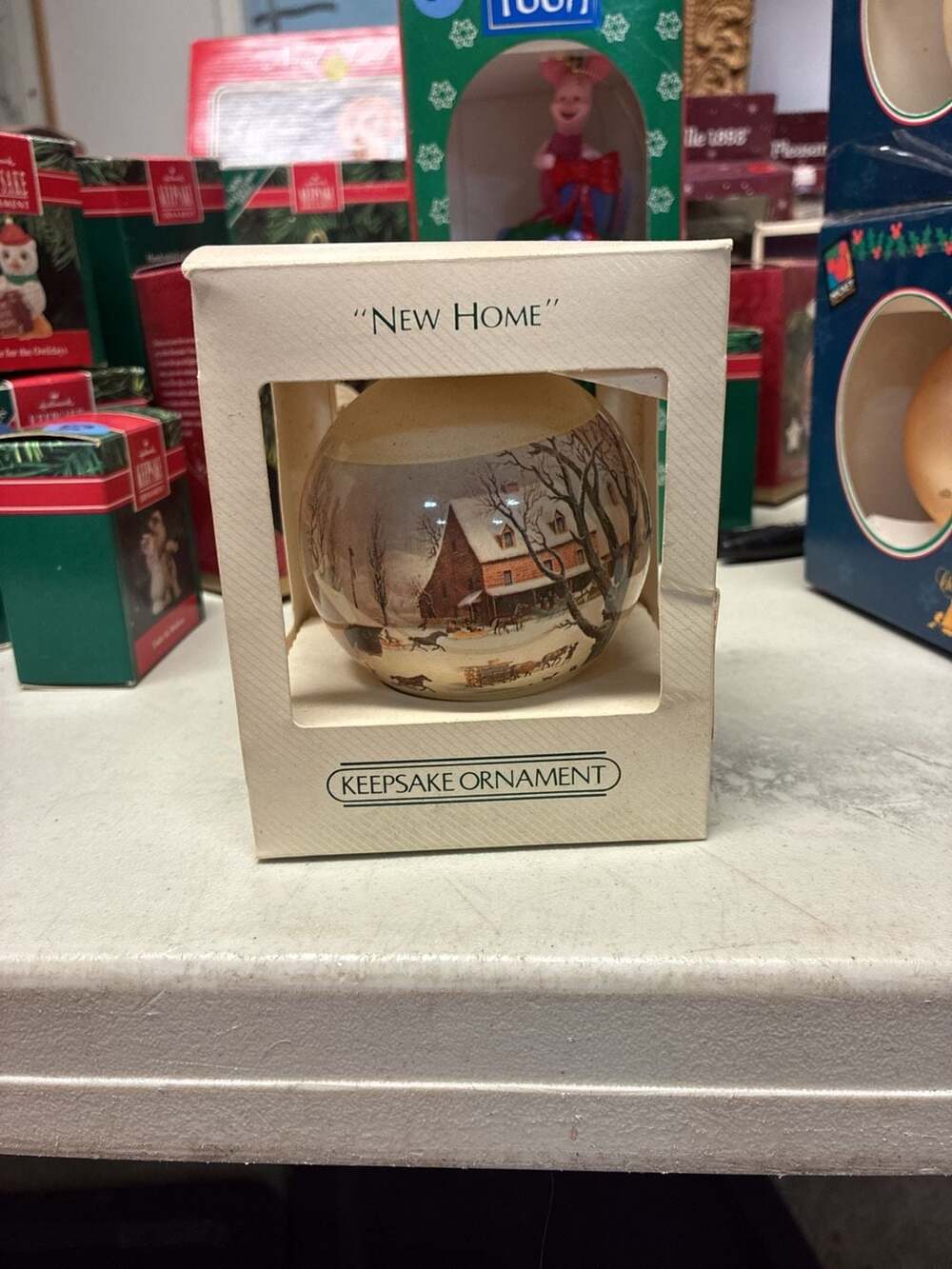 Hallmark Keepsake Ornament "New Home" Unbreakable Satin Ornament Dated 1982